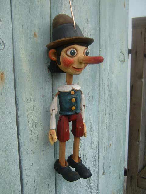Pinocchio marionnette en bois vente, VK109