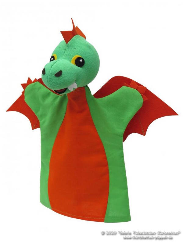 Dragon orange Hand Puppet