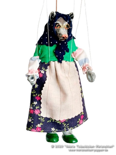 Grandmother Wolf marionette