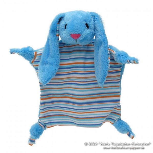 Rabbit blue cuddly Hand Puppet