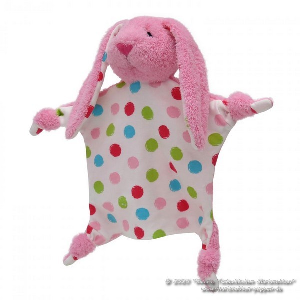 Rabbit red cuddly Hand Puppet