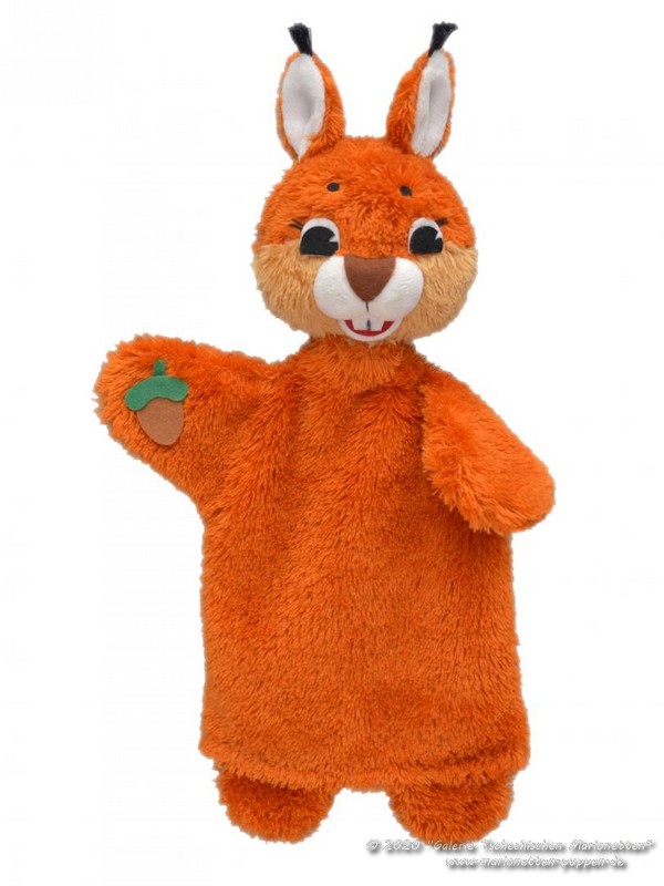 Squirrel with hazelnut Hand Puppet