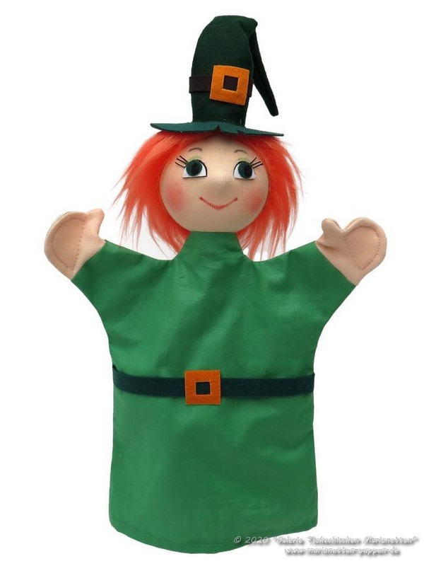 Witch green Hand Puppet 