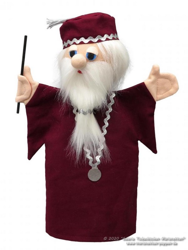 Magician Wizard Merlin textile Hand Puppet | MYB22228A | marionettes ...