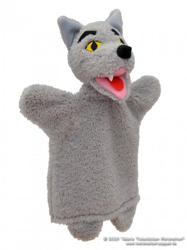 Wolf textile Hand Puppet | MYB24603B | marionettes-puppets.com ...