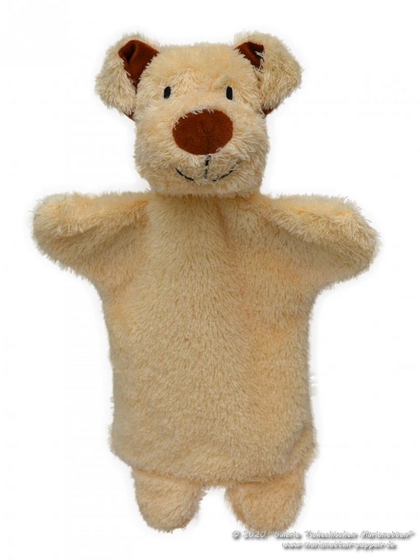 Dog beige Hand Puppet