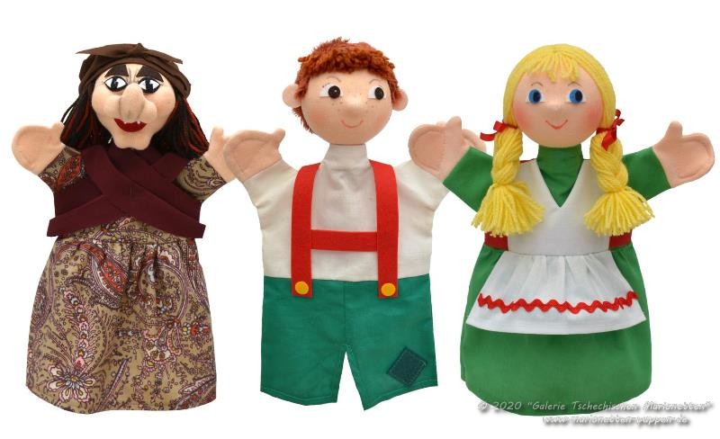 Set of Hand puppets Hansel and Gretel