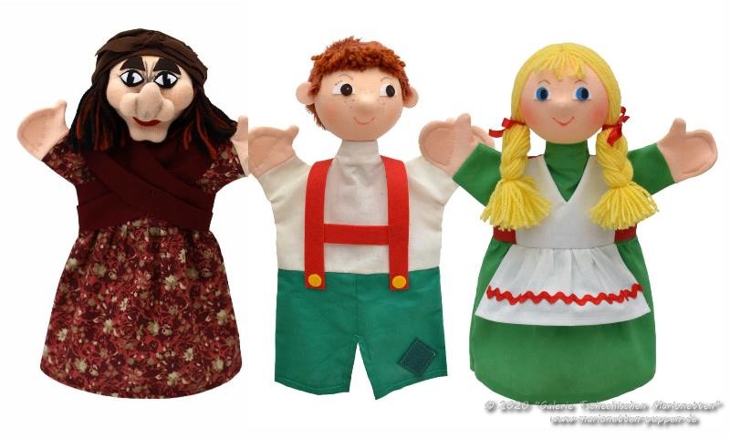 Set Hand puppets Hansel and Gretel