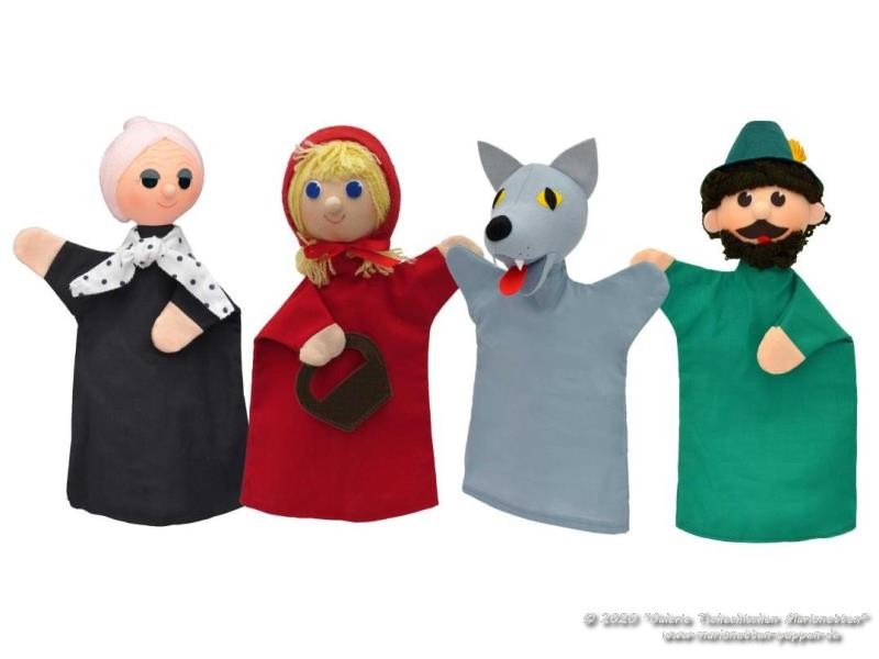 Set hand puppets Little Red Riding Hood