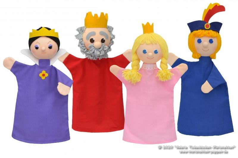 Set hand puppets Royal family