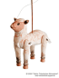 Sheep wood marionette