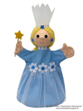 Flower fairy blue Hand Puppet