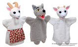 Set Hand puppets Wolf and Goat kids 