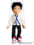 Anime boy marionette