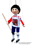 Hockey player marionette