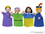 Set hand puppets Snow White